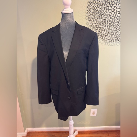 Brooks Brothers Explorer Black Blazer Madison Fit - 44R - Picture 2 of 7
